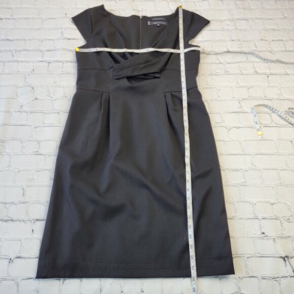 Anne Klein black midi short sleeve sheath stretch Dress size 10 - Picture 4 of 12